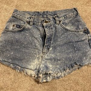 Lee high waisted jean shorts